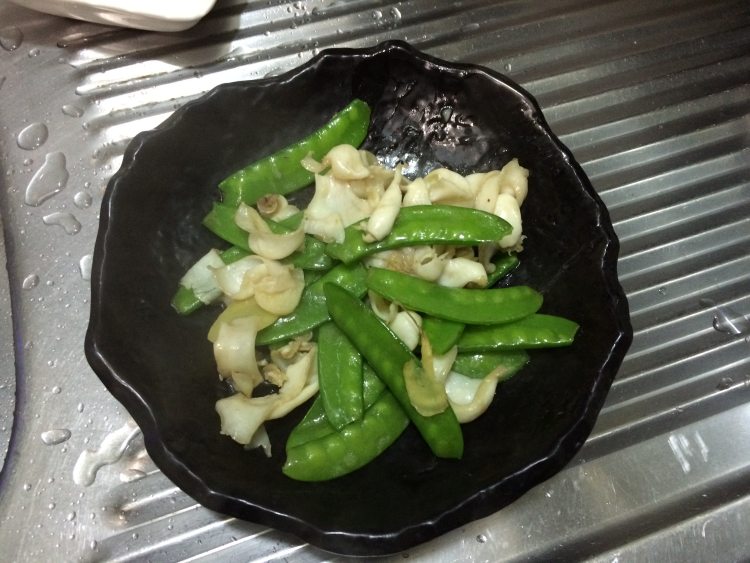 荷兰豆炒鲍片步骤13