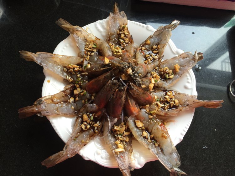 花开富贵虾步骤7