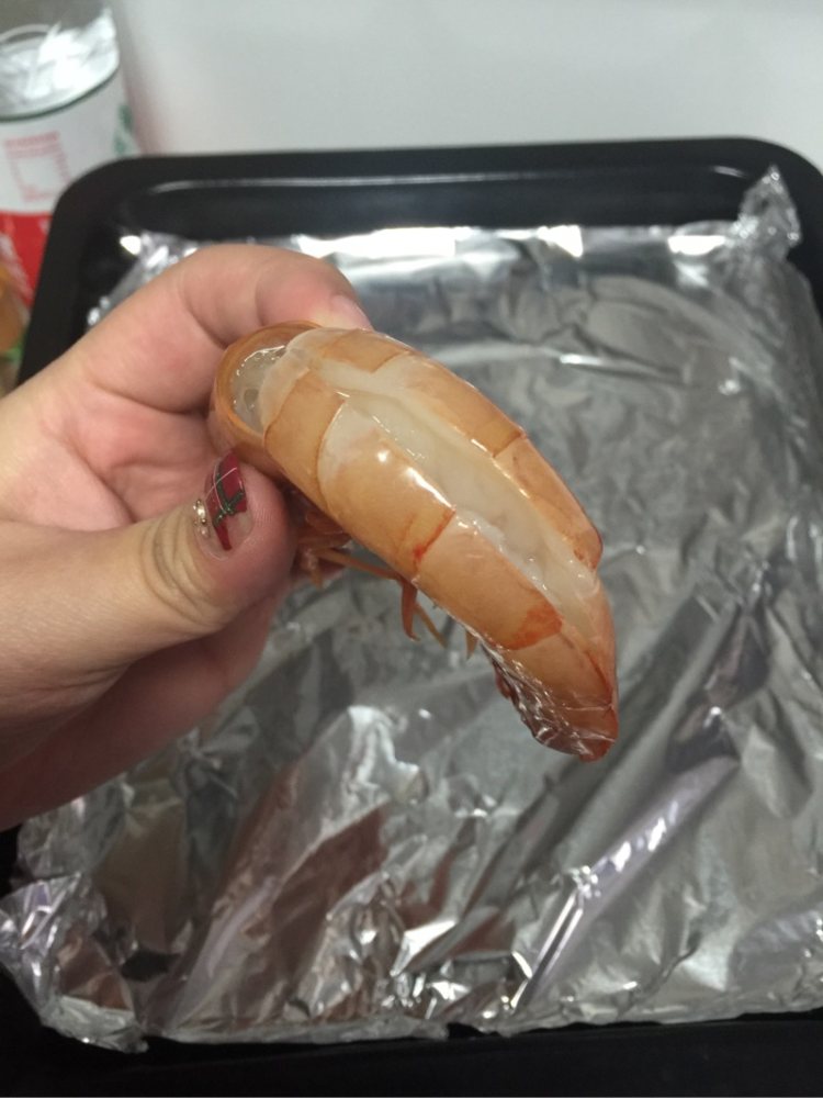 盐烤阿根廷红虾步骤3