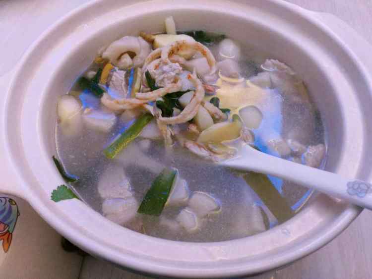 海虾干茨菰汤步骤6