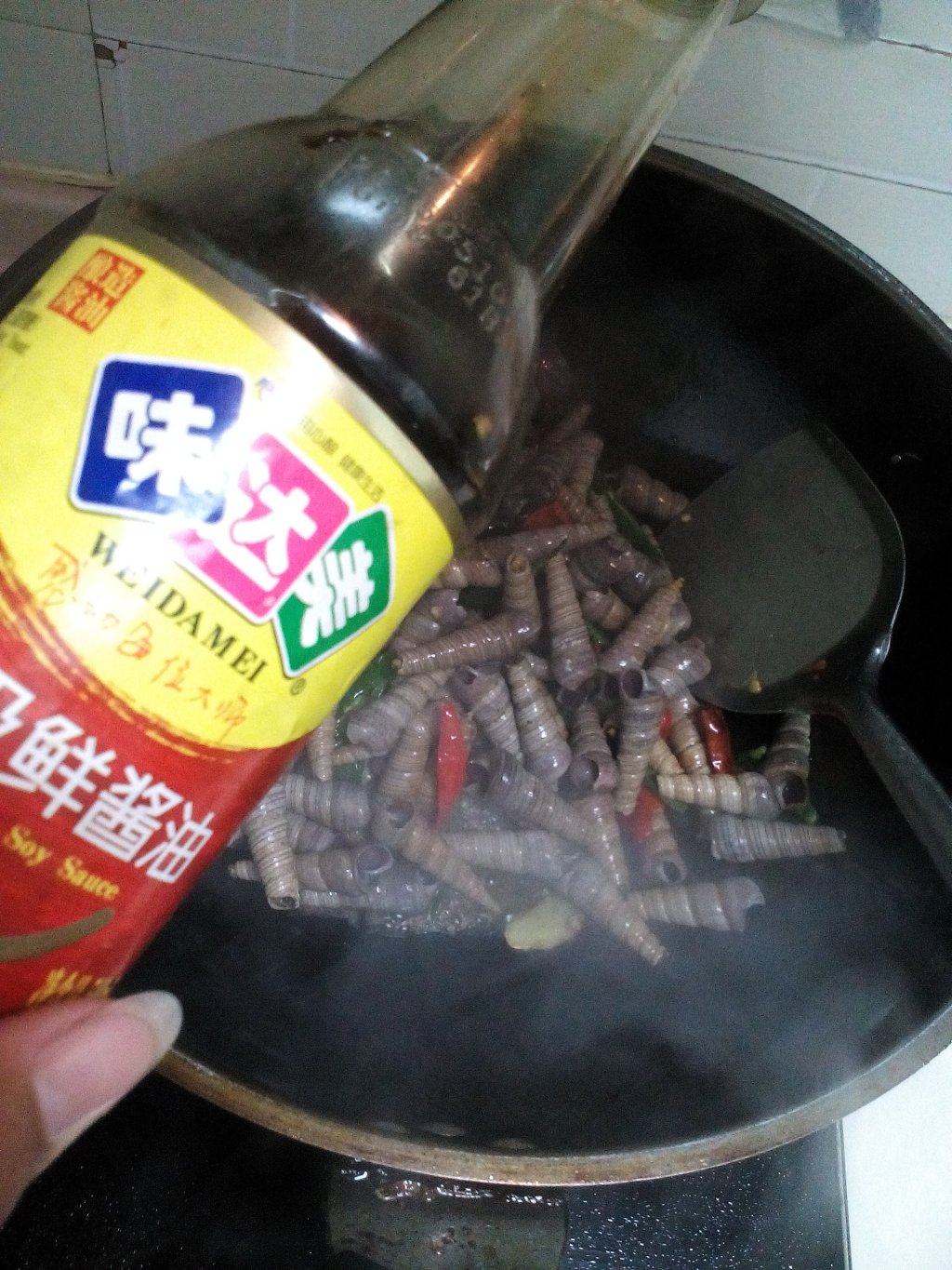 辣炒钉螺步骤6