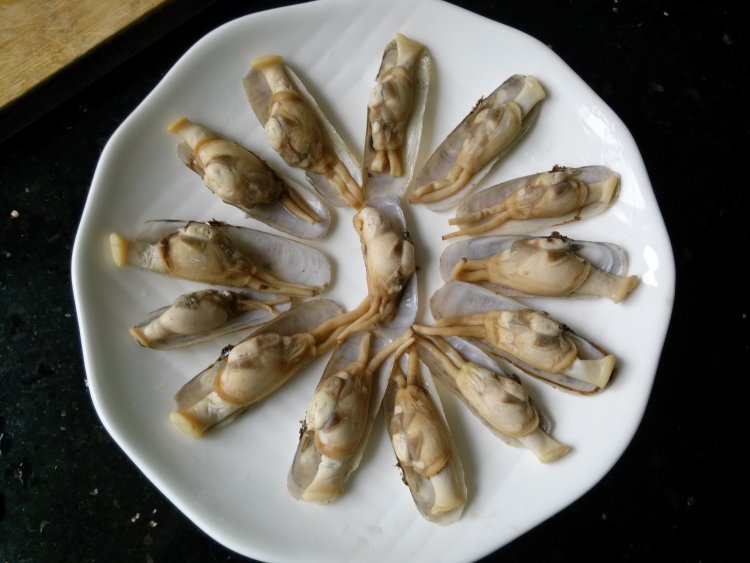 葱油蛏子步骤4