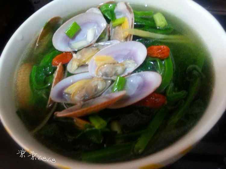 豌豆苗花甲汤步骤6