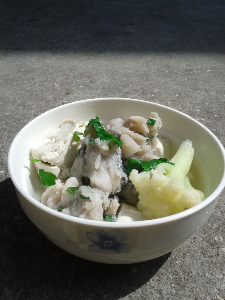 菜花豆腐鱼滑汤步骤12