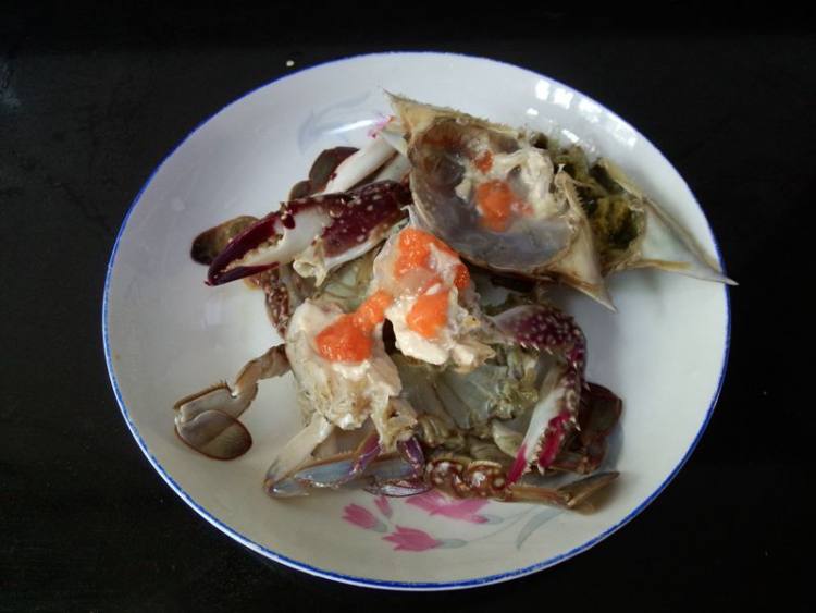 土豆青椒炒膏蟹步骤5