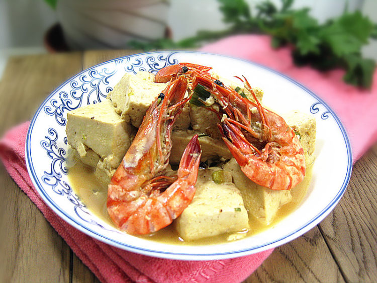 鲜虾炖豆腐步骤11
