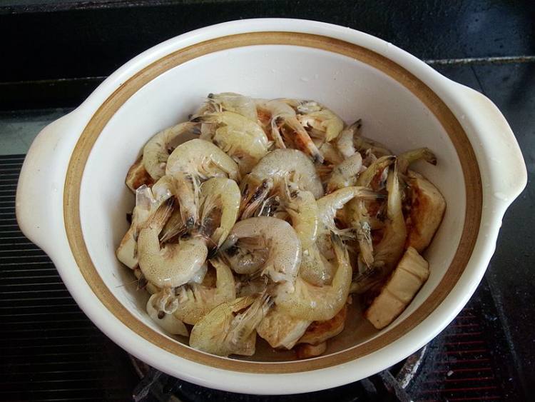 海虾老豆腐煲步骤6