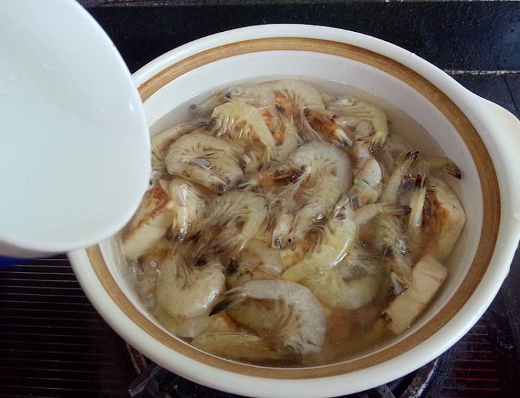 海虾老豆腐煲步骤7