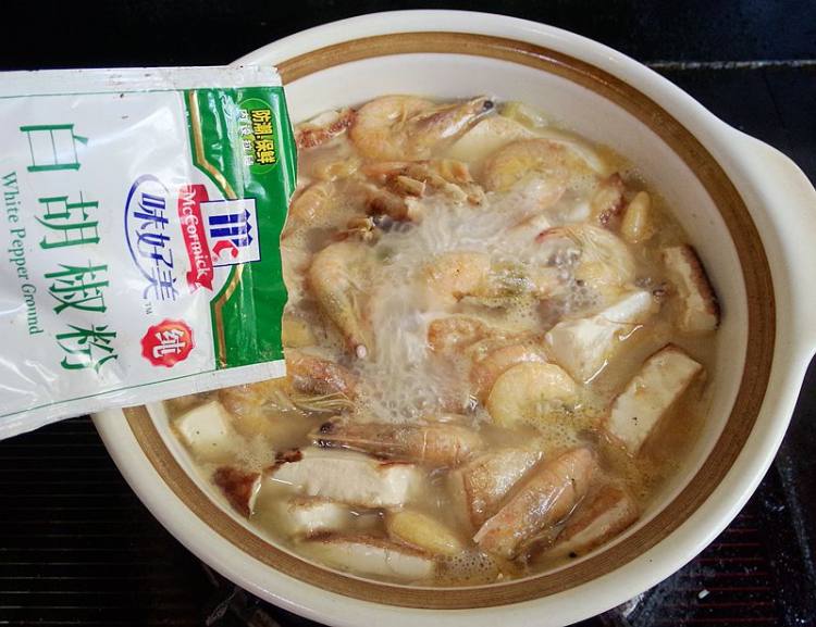 海虾老豆腐煲步骤11