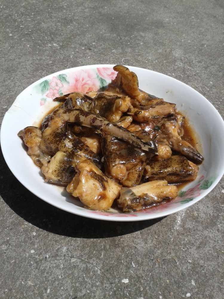 红烧花蛇鱼步骤8