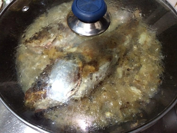 冬菜焖石斑鱼步骤8