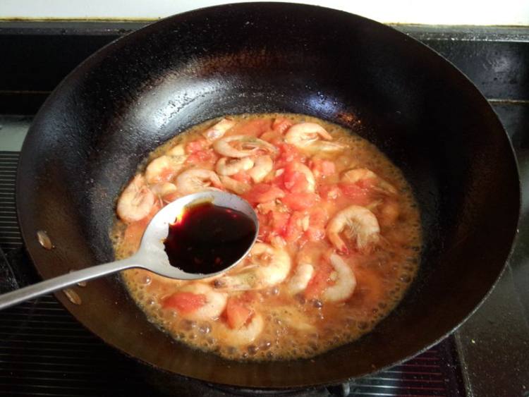 番茄烩海虾步骤10