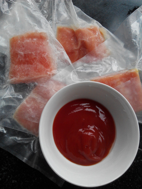 番茄沙司三文鱼步骤1