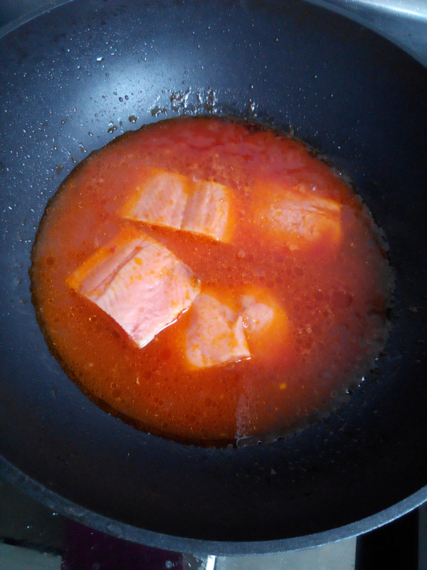 番茄沙司三文鱼步骤6