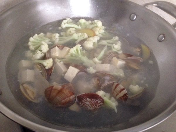 花蛤豆腐汤步骤5