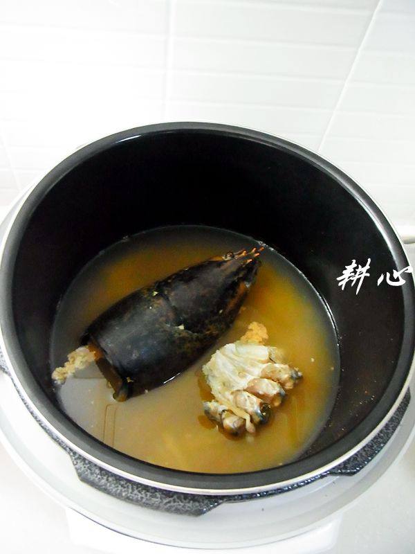 龙虾头虾仁粥步骤8