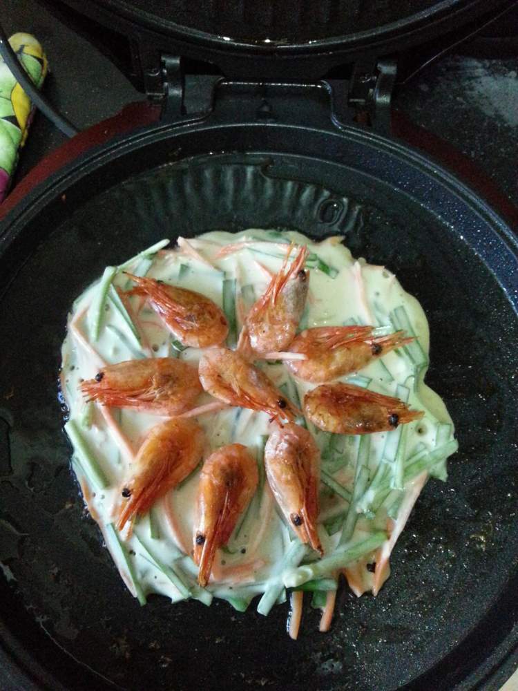 蔬菜海鲜煎饼步骤9