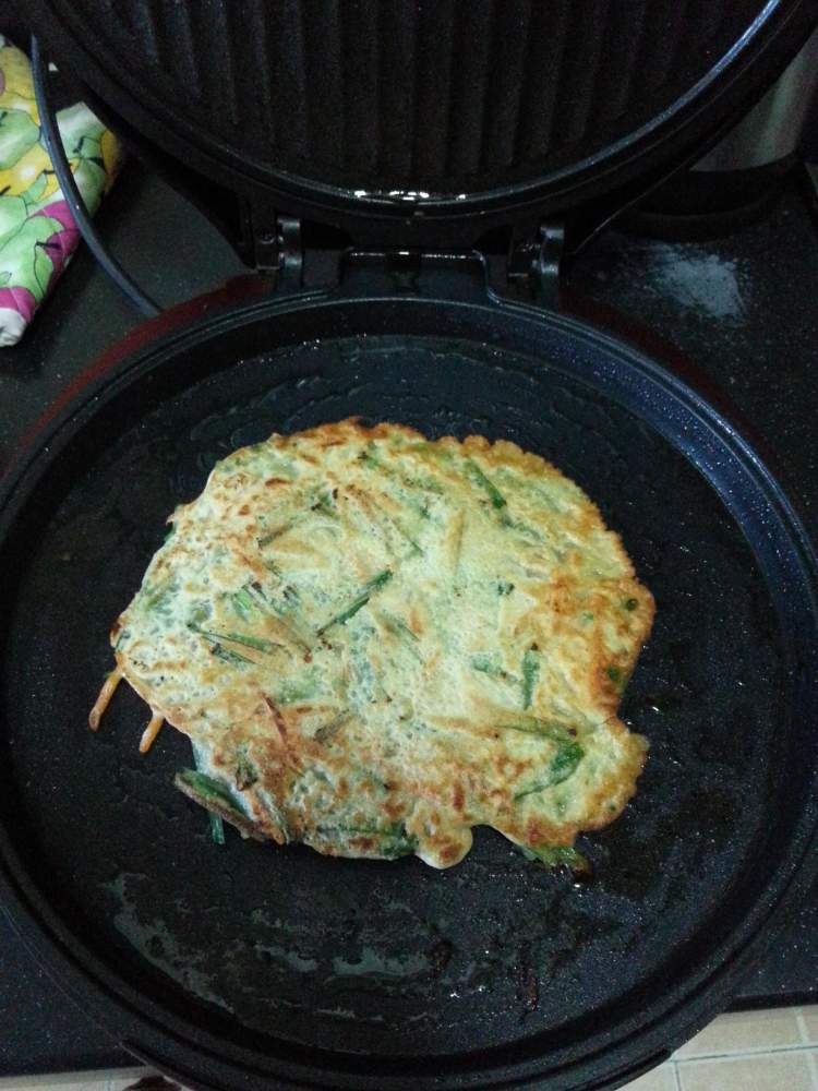 蔬菜海鲜煎饼步骤10