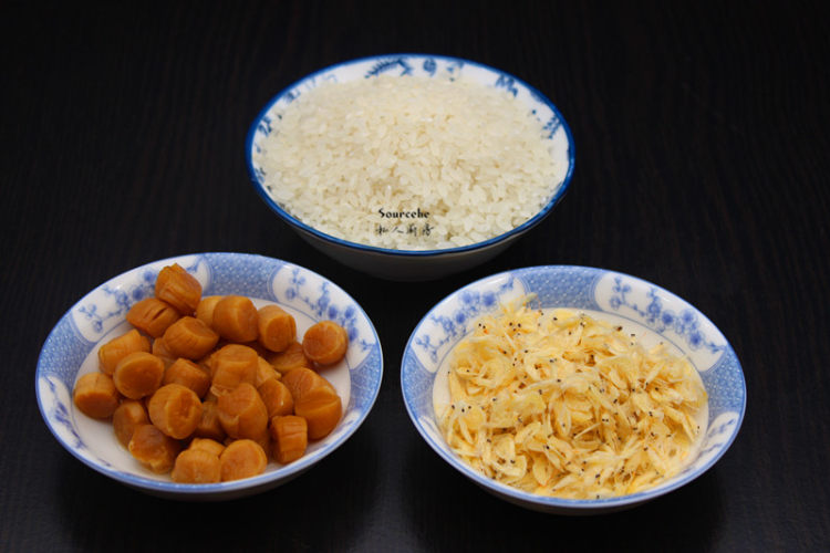 虾米干贝粥步骤1