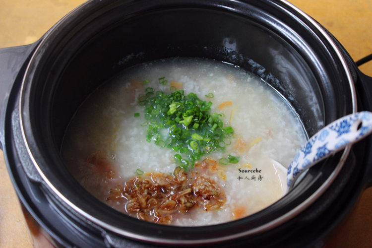 虾米干贝粥步骤6