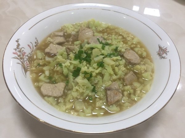 花菜肉片汤步骤13