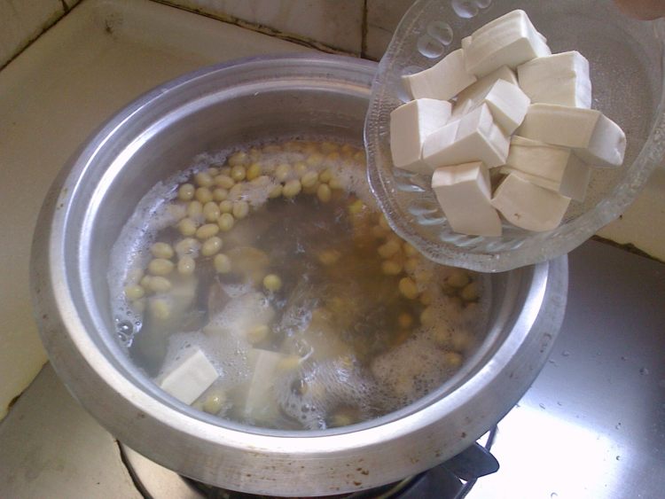 文蛤豆腐汤步骤6