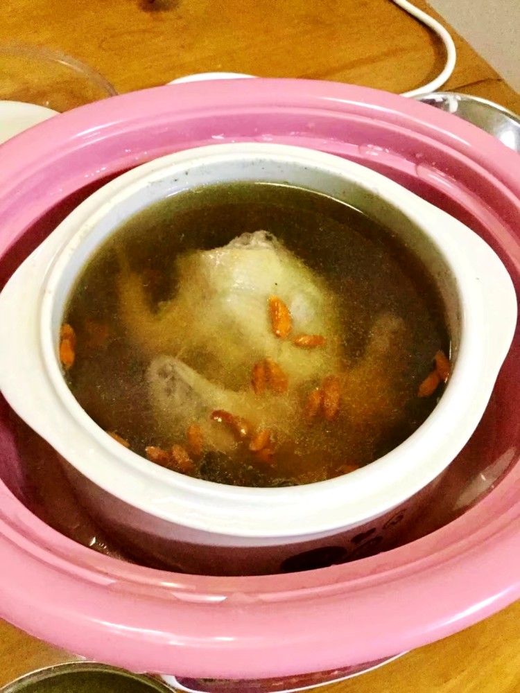 峨参炖白鸽步骤7