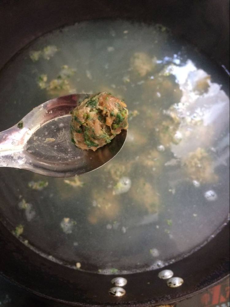荠菜丸子步骤6
