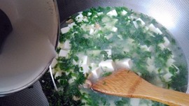 荠菜豆腐羹步骤9