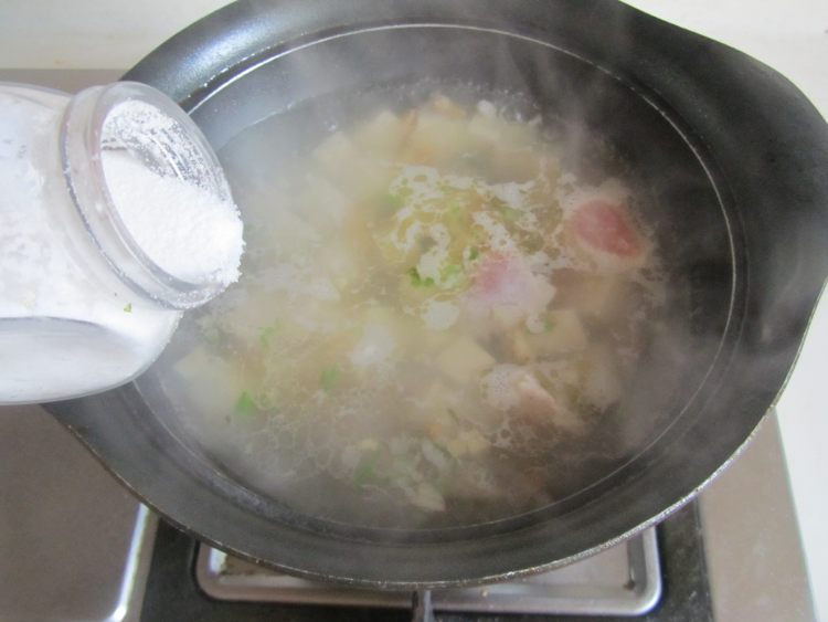 豆腐豆苗肉片汤步骤8
