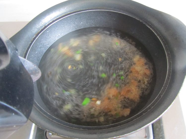 豆腐豆苗肉片汤步骤5