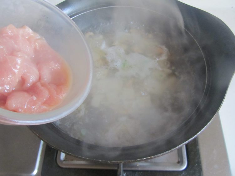 豆腐豆苗肉片汤步骤7