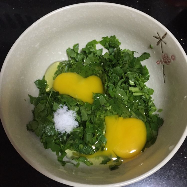 香菜蛋花汤步骤3