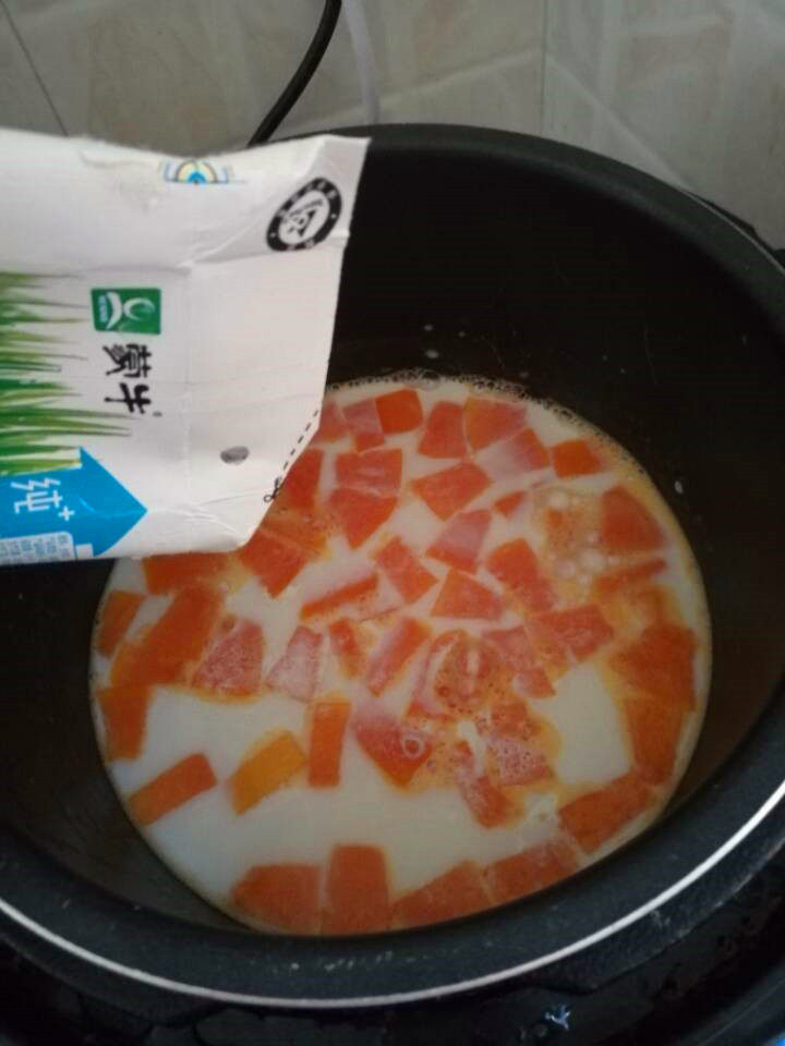 西米露煮水果木瓜步骤8