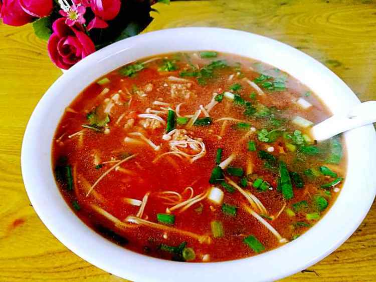 金针菇番茄肉丸汤步骤13