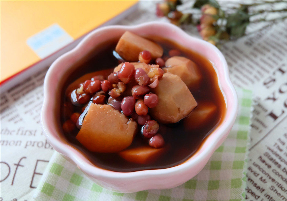 红豆芋头糖水步骤7