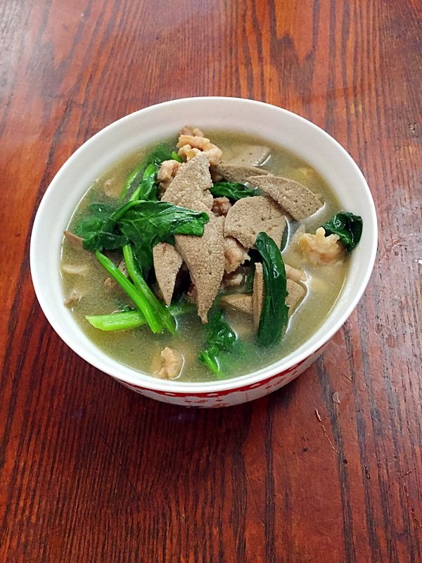 菠菜猪肝瘦肉汤步骤8