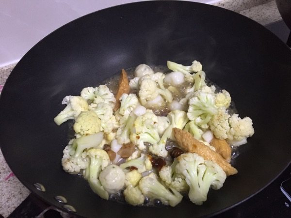 三鲜花菜汤步骤7