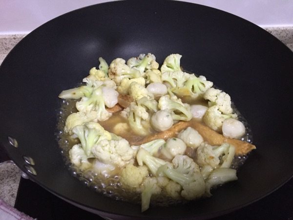 三鲜花菜汤步骤8