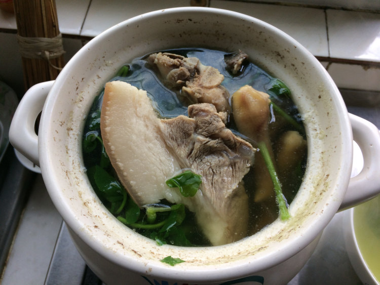 西洋菜蜜枣煲猪踭步骤9