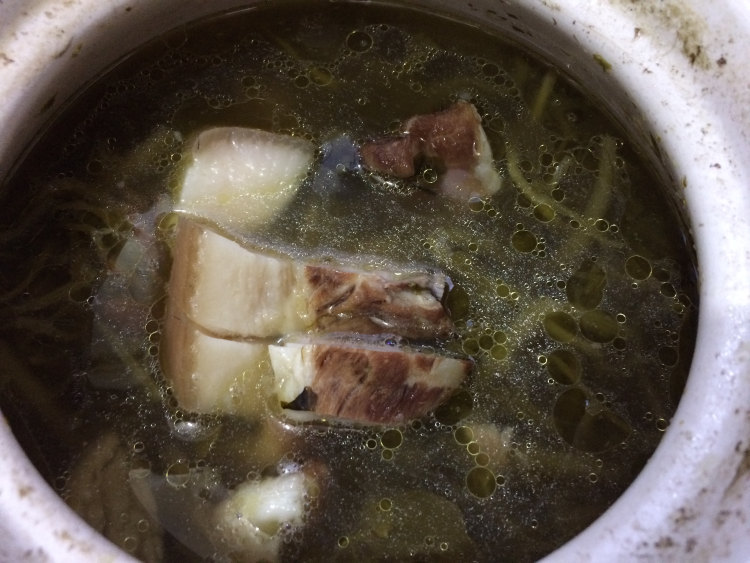 西洋菜蜜枣煲猪踭步骤10