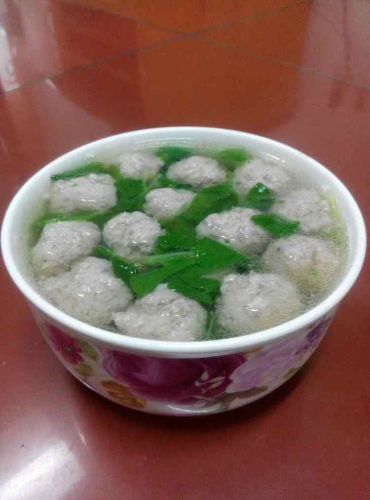 小青菜肉圆汤步骤8