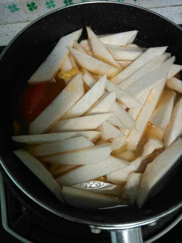 番茄杏鲍菇鸡蛋汤步骤6