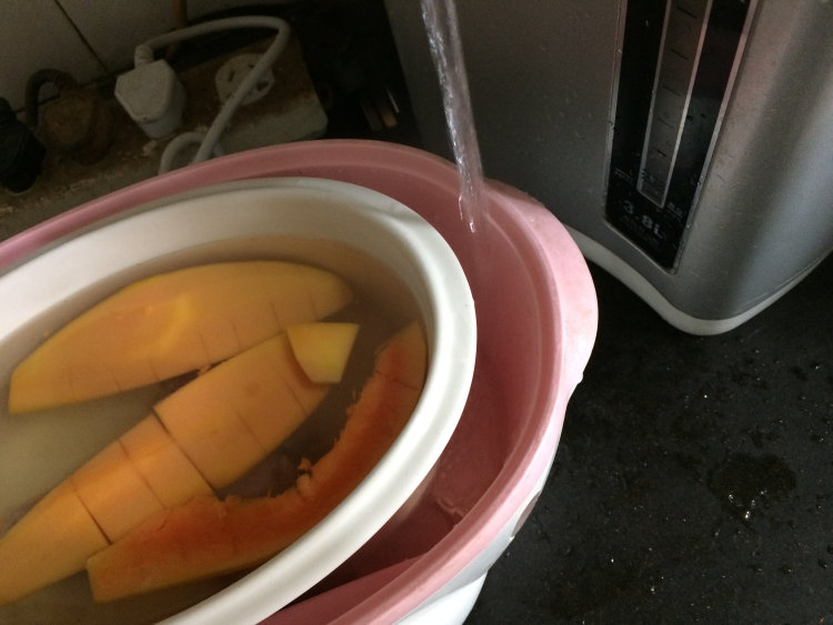银耳木瓜肘骨汤步骤7