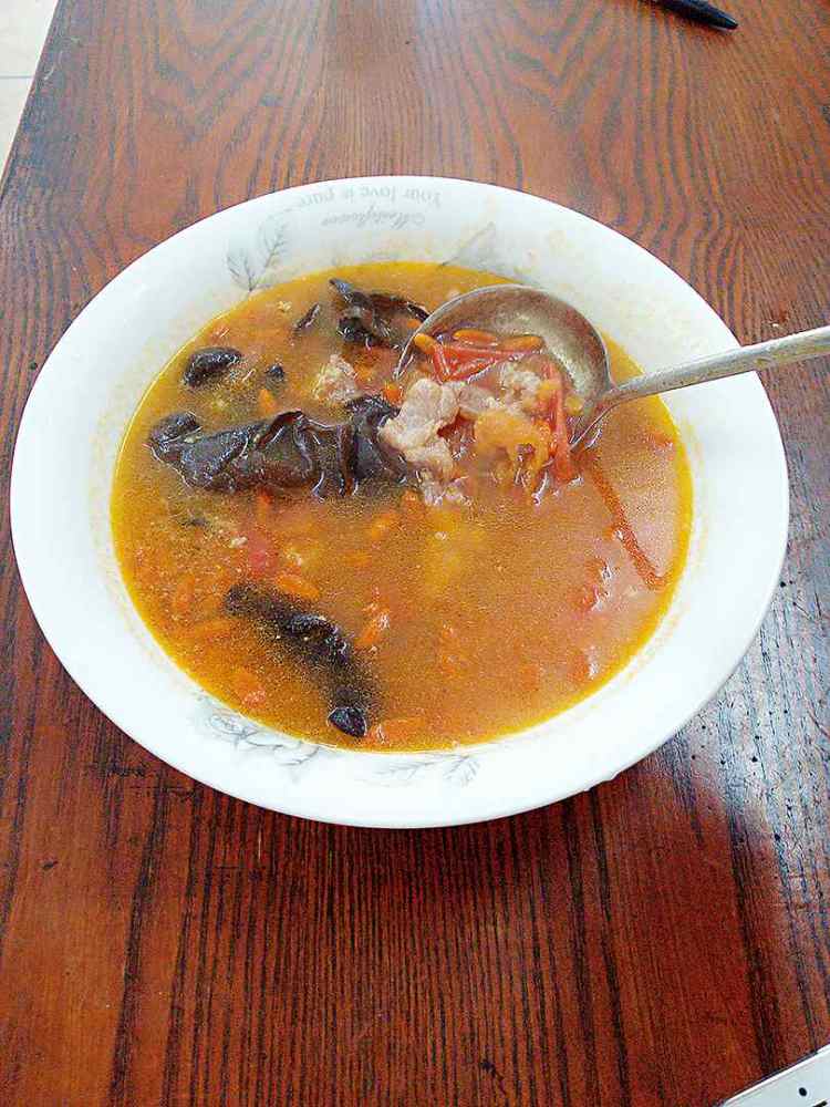 番茄木耳肉片汤步骤9