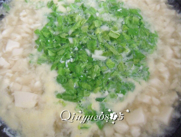 翡翠白玉豆腐羹步骤5