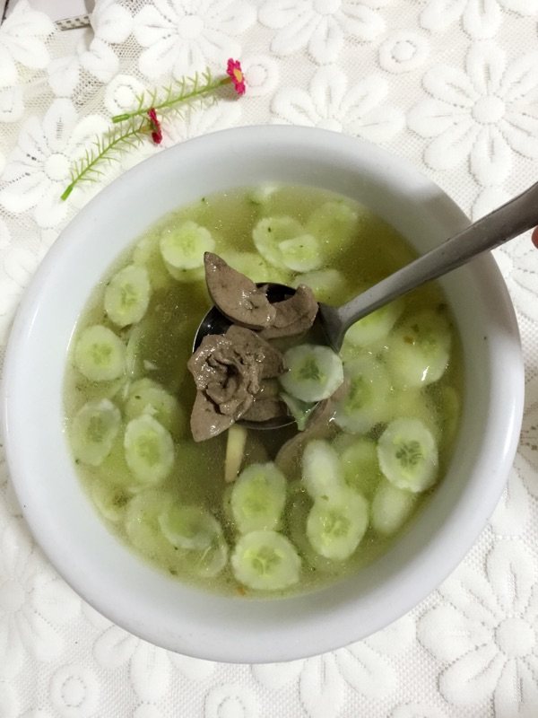 黄瓜猪肝汤步骤10