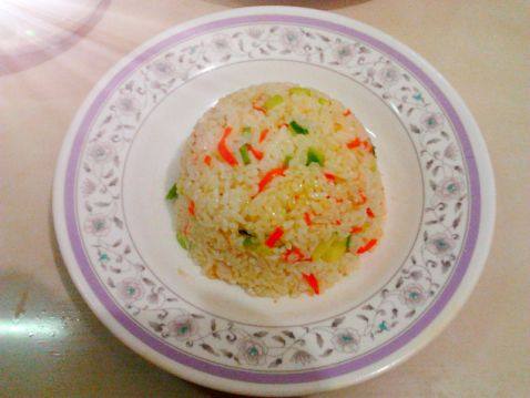 虾仁黄瓜炒饭步骤9