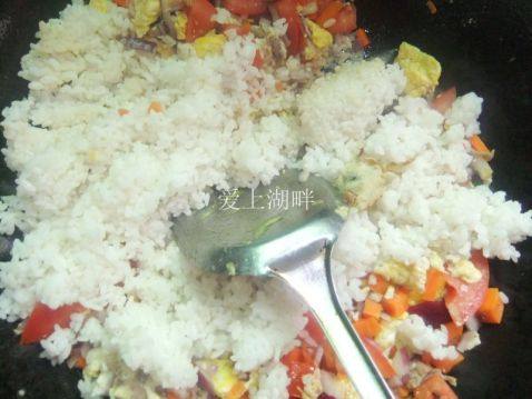 羊肉什锦炒饭的做法步骤5