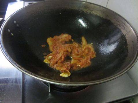 辣白菜炒饭步骤4